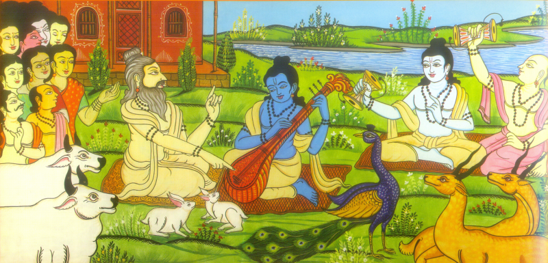 File:Veenadamrukvadyani PlayingVina and Drum.png